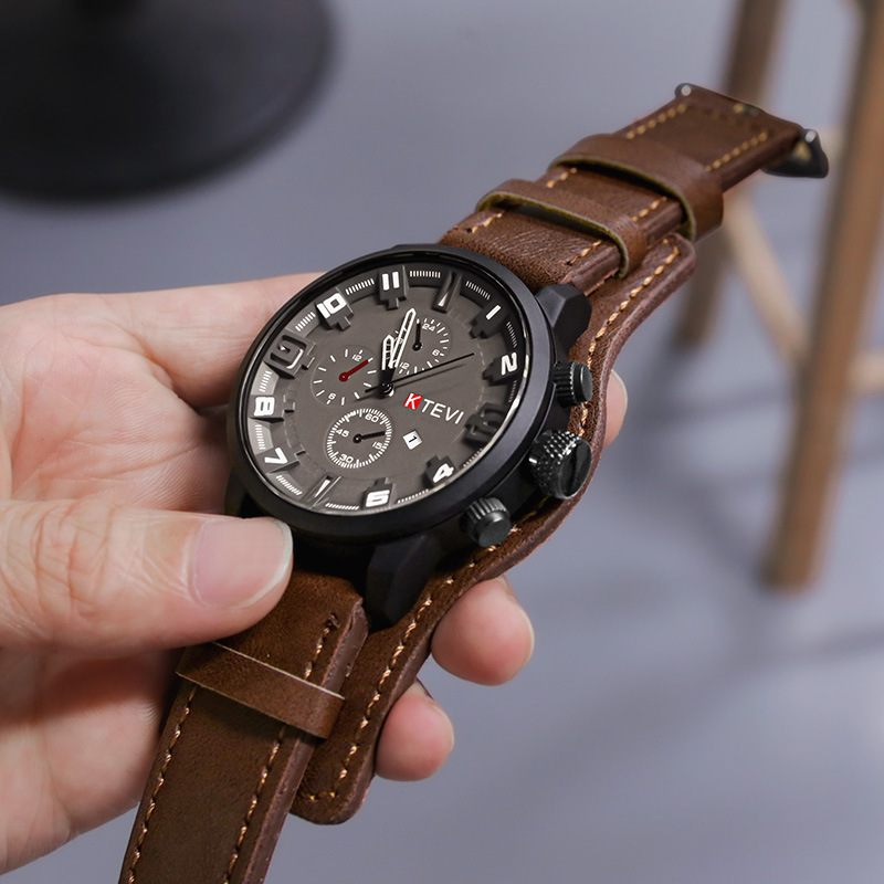 Retro Men's Watches Classic Lu - Leather Watch Band Men review and price