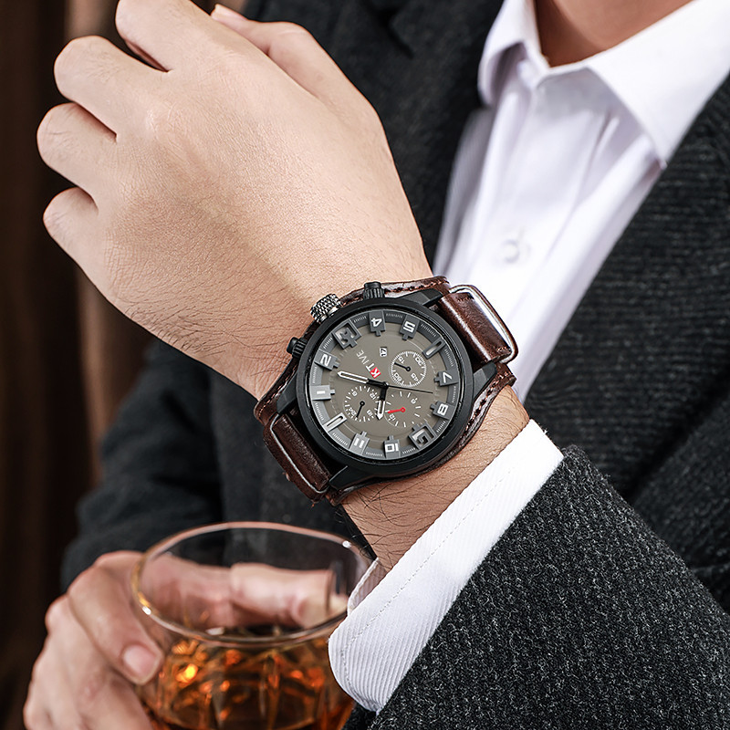 Retro Men's Watches Classic Lu - Leather Watch Band Men review and price