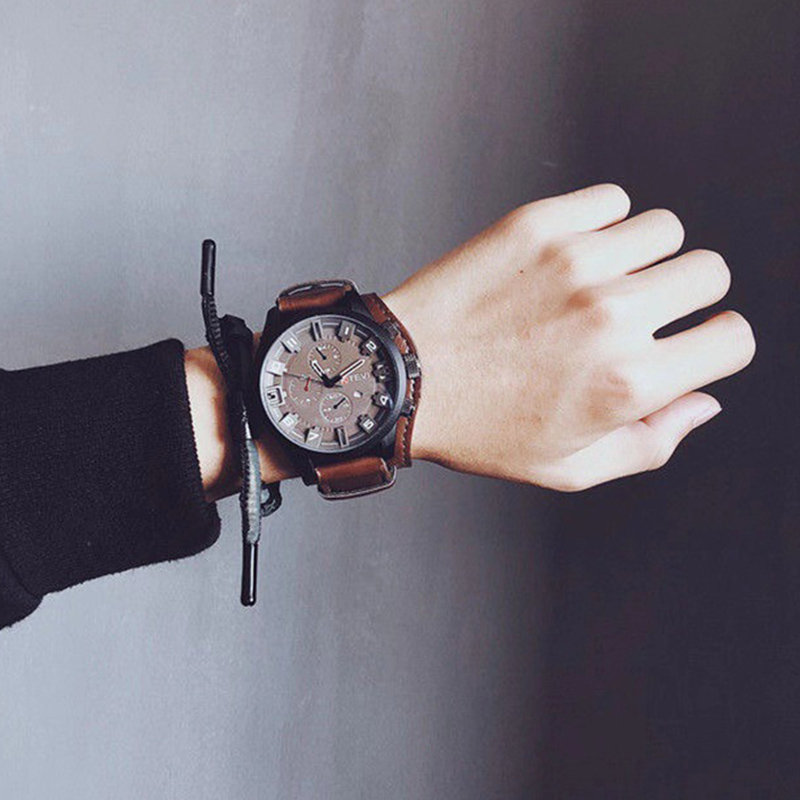 Retro Men's Watches Classic Lu - Leather Watch Band Men review and price