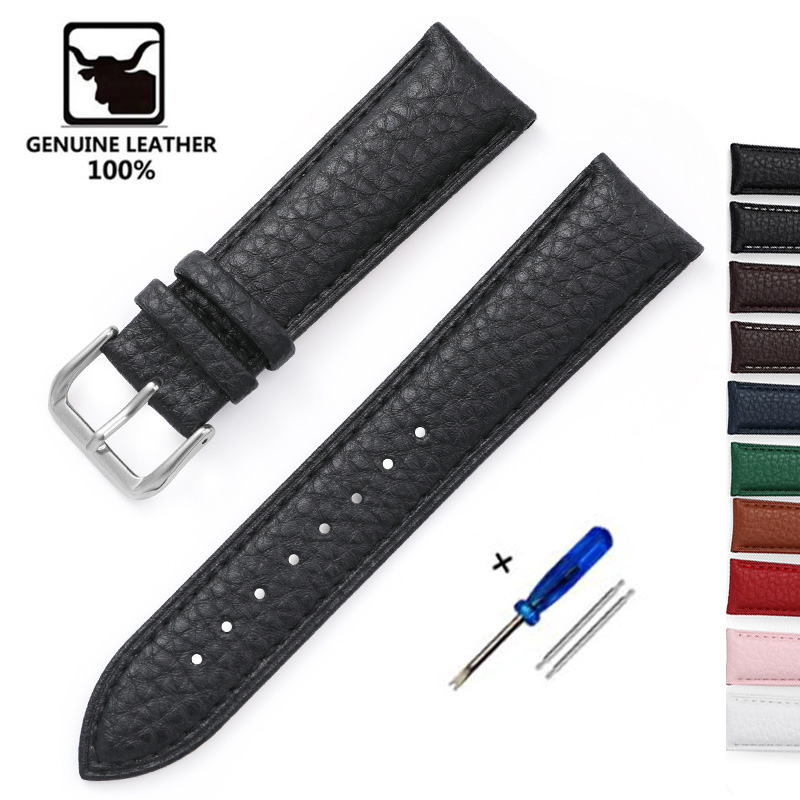 Litchi Pattern Soft Leather Wa - Suede Strap Watch review and price