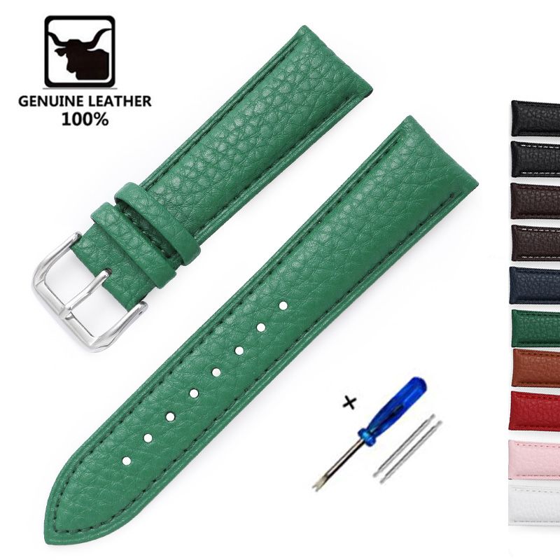 Litchi Pattern Soft Leather Wa - Suede Strap Watch review and price