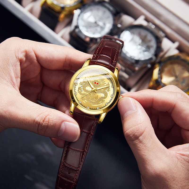 Men Quartz Watch Leather Strap - Leather Watch Band Men review and price