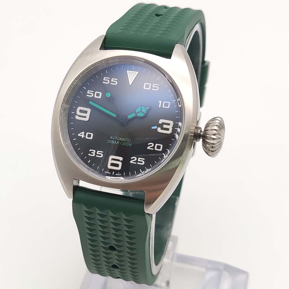 Fashion 36MM Self-Winding Move - Rubber Strap Diver review and price